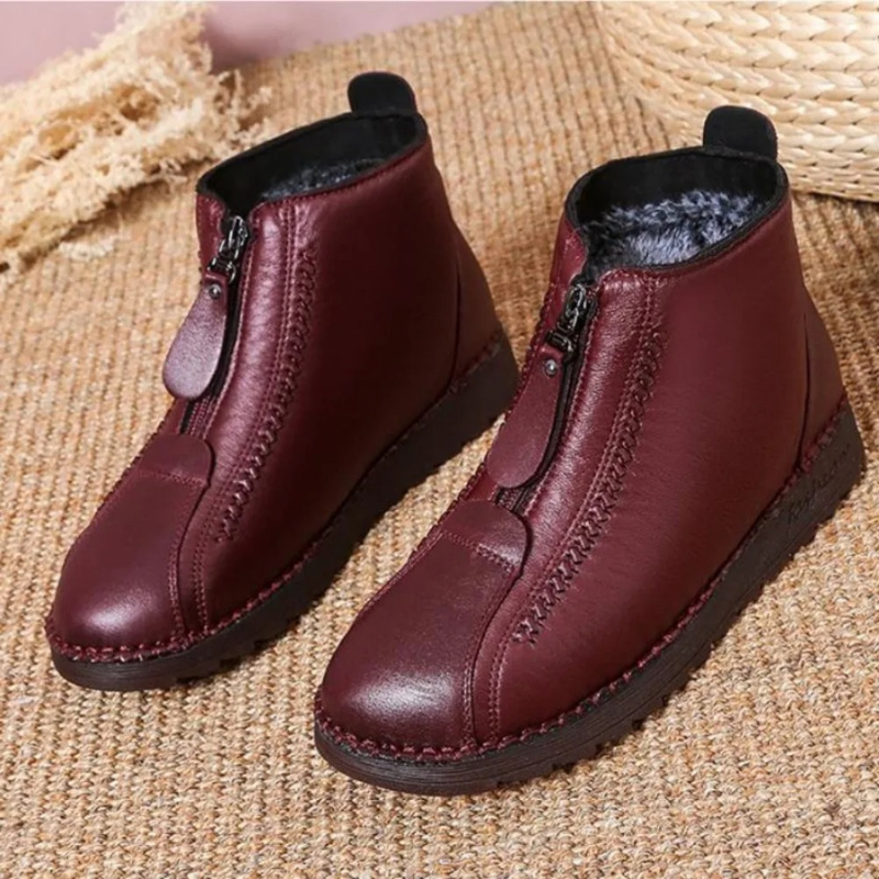 Wintrix - Damen Winterstiefel mit Reißverschluss und weichem Warmfutter