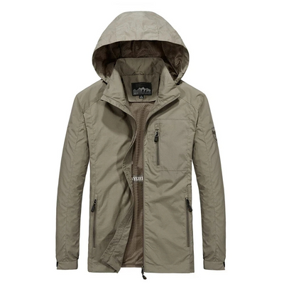 Kalther - Wintermantel Männer mit Kapuze, Wind- und wasserdichte Outdoor-Jacke