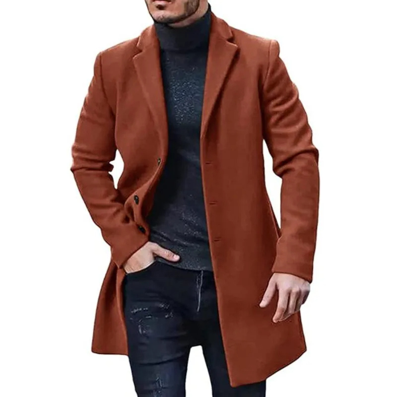 Waldbor - Klassische Mantel Jacke Herren – Eleganter Herbst Winter Übermantel