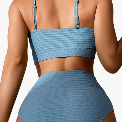 Bikini-Set - Damen Zweiteiler mit hoher Taille & Stil