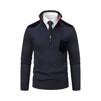 Nordman - Eleganter Pullover mit Reißverschluss Herren – Perfekt für Büro & Freizeit