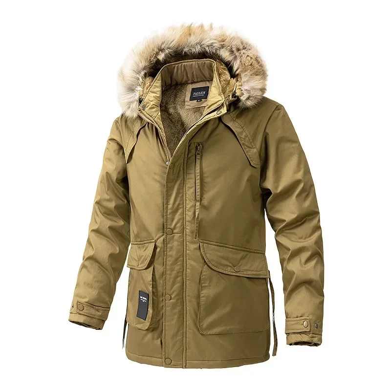 Frostam - Parka Winterjacke Herren – Warm, Wetterfest, Outdoorjacke