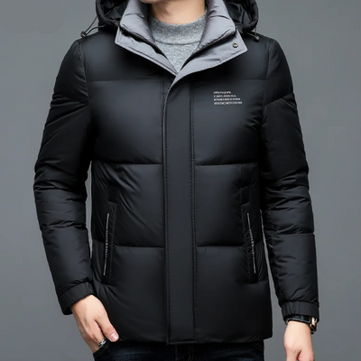 Arktjak - Daunenjacke Herren Leichte Winterjacke Mit Stehkragen und Taschen