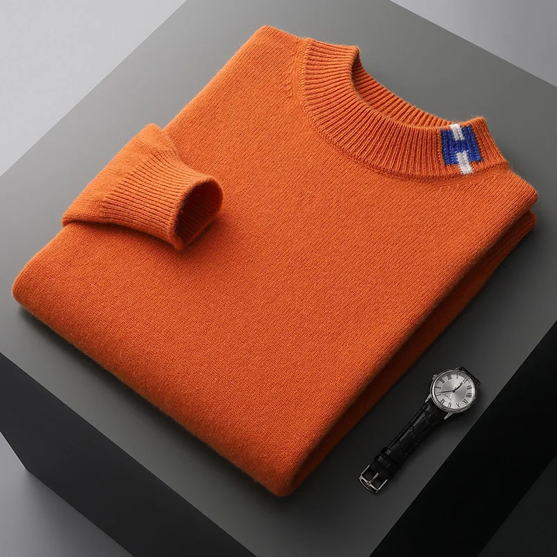 Kusluxx - Wollpullover Herren – Bequemer Pullover mit stylischem Akzent