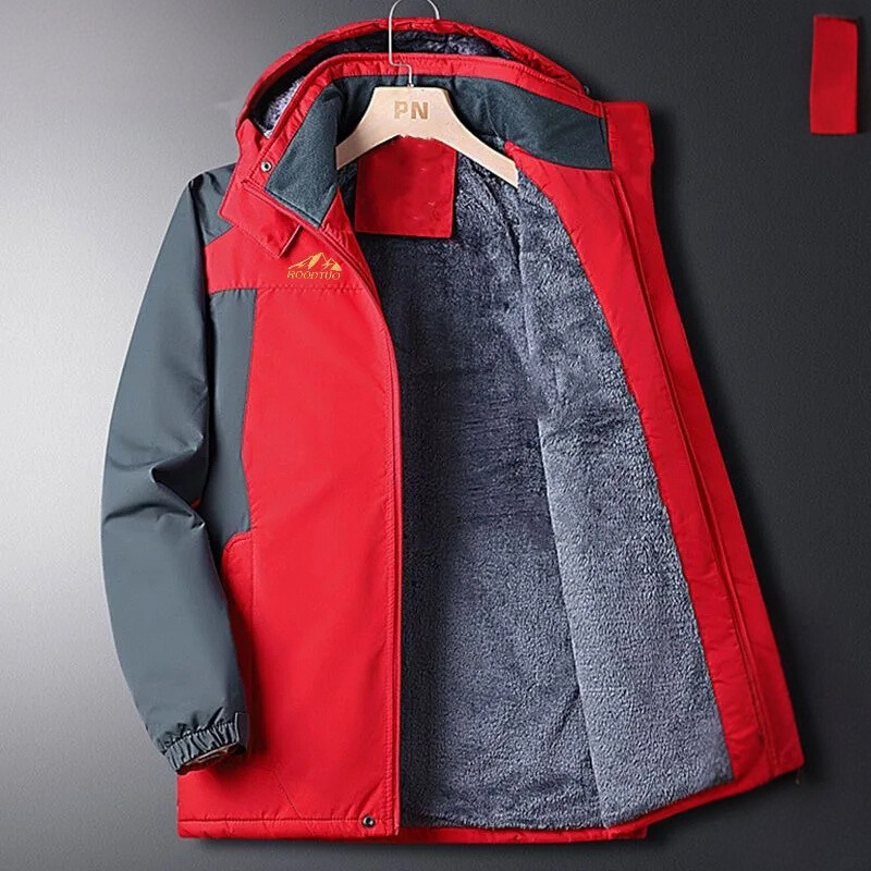 Brisker - Wasserdichter Wintermantel Männer – Fleece Gefüttert, Winddicht, Outdoor