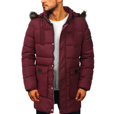 Widmans - Parka Winterjacke Herren – Warm Gefüttert, Winddicht, Mit Kunstfellkapuze