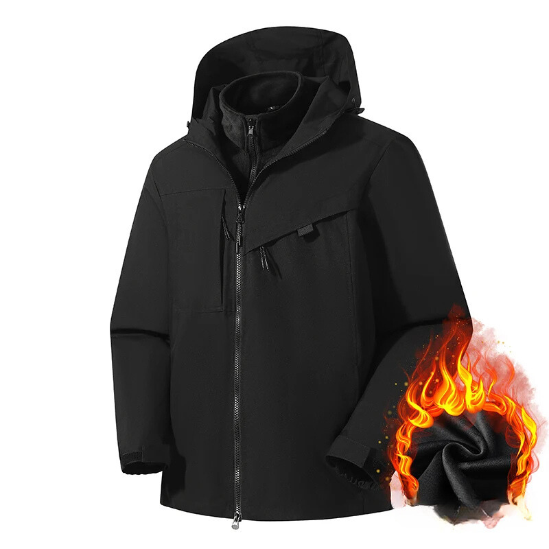 Klimate - Wasserdichter Wintermantel Männer – 3-in-1 Funktion, Winddicht, Outdoor