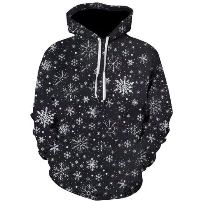 Glitzro - Weihnachtspullover für Damen, Strickpullover mit lustigem Rentier-Design