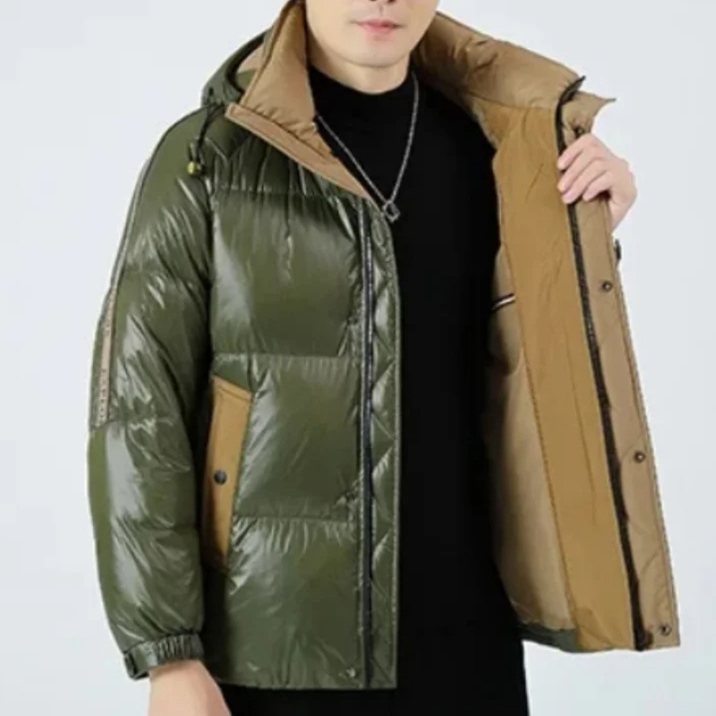 Altwarm - Daunenjacke Herren Winddicht Wasserabweisend Mit Kapuze Übergangsjacke