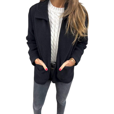 Jacke mit Reißverschluss aus Wolle für Frauen