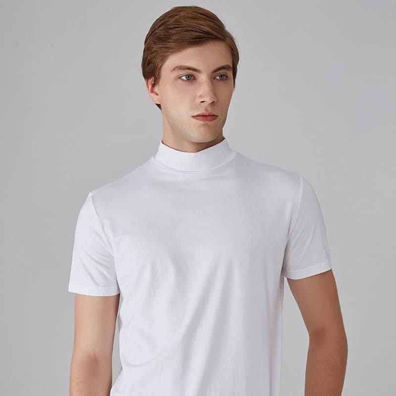 Vihaan | Hochgeschlossenes Slim-Fit-T-Shirt für Herren
