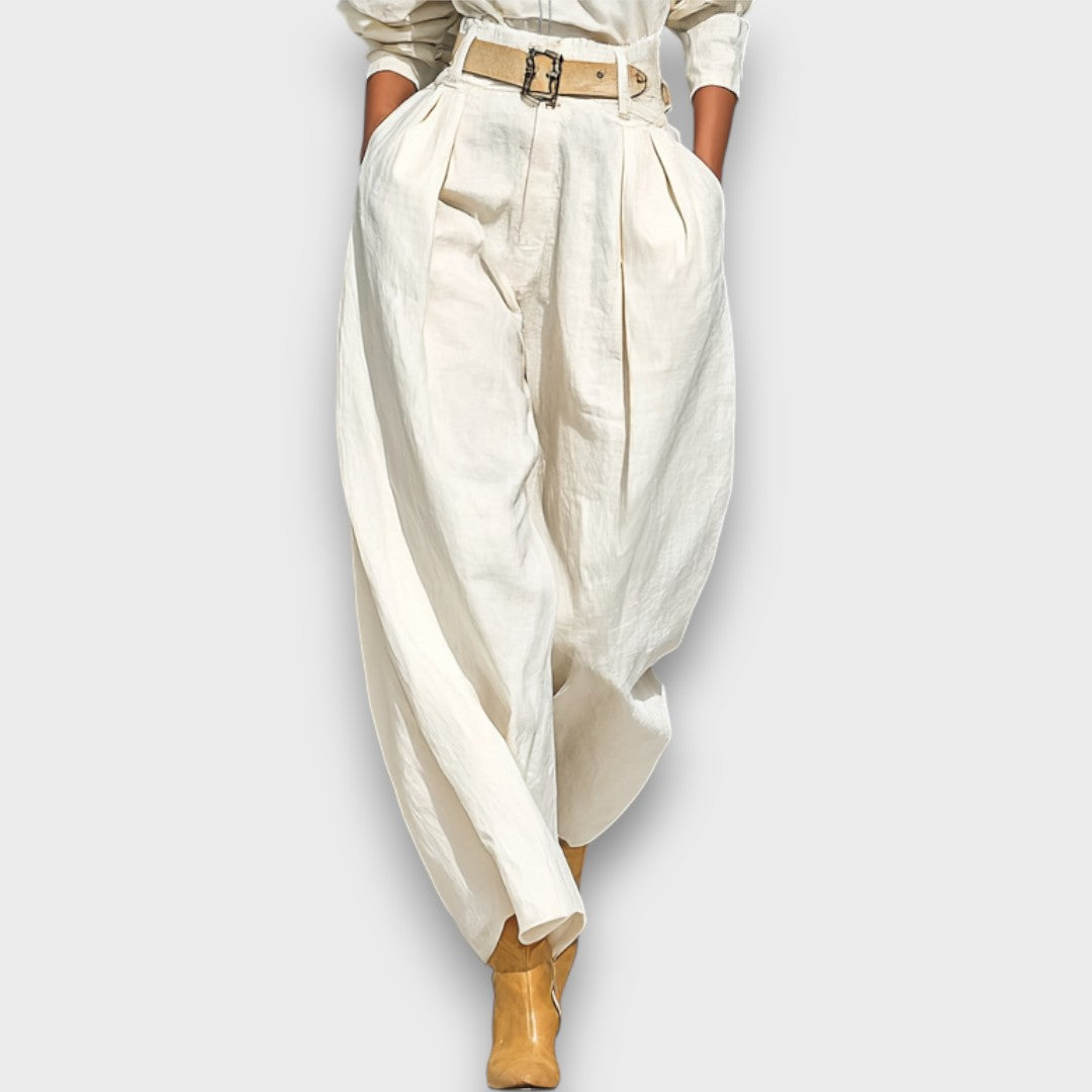 Solenne – Zweiteiliges Set mit Bluse und weiter Hose