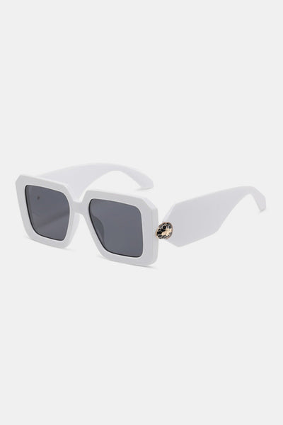 Modische Square-Sonnenbrille mit Polycarbonatgestell