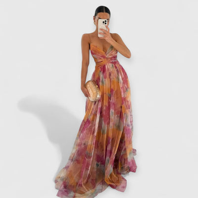 Giselle | Maxi Kleid Premium Blumenmuster