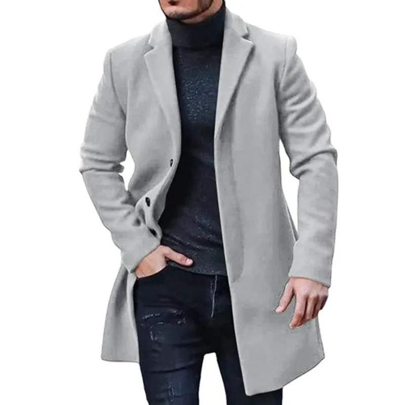 Waldbor - Klassische Mantel Jacke Herren – Eleganter Herbst Winter Übermantel