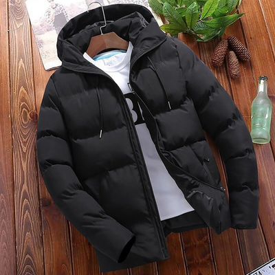 Jackend - Pufferjacke Herren Mit Fleecefutter Warm Gefüttert Winterjacke