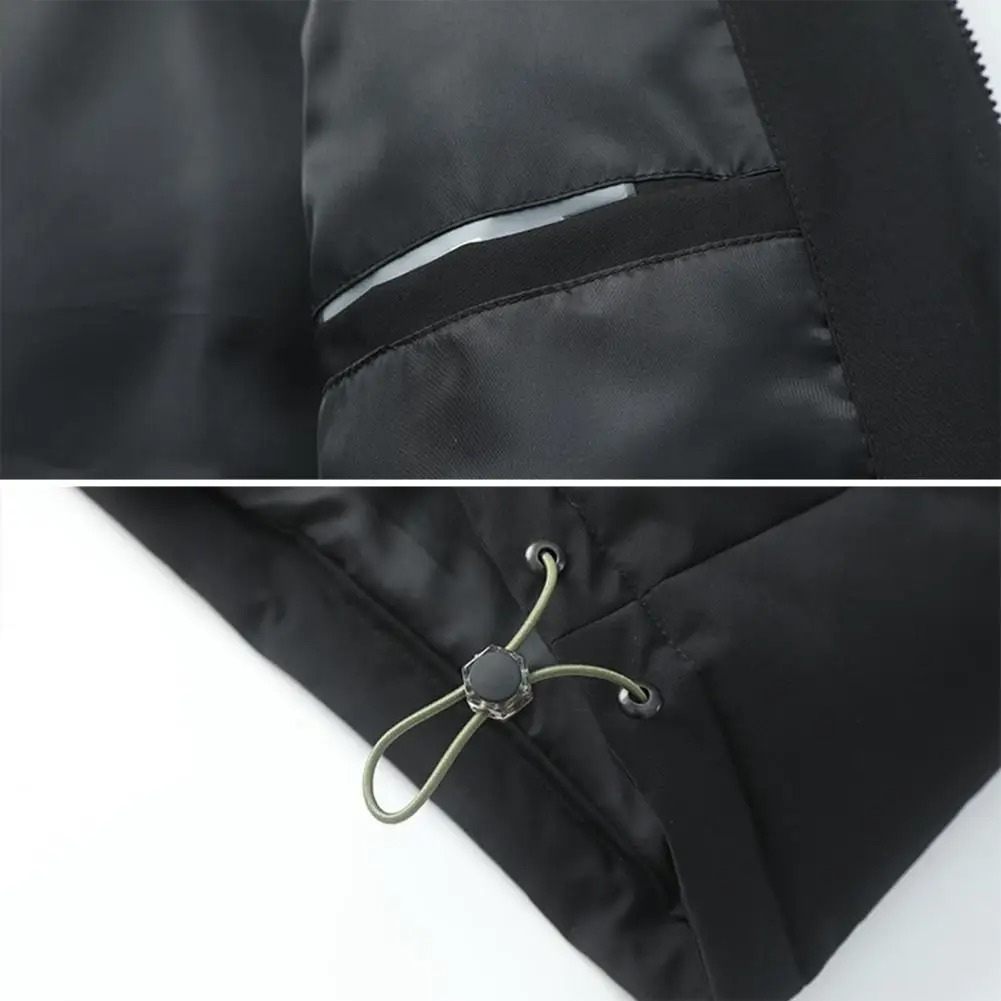 Mantler - Pufferjacke Herren Leicht Gefüttert Mit Kapuze Reißverschlussjacke