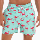 Blauer Flamingo