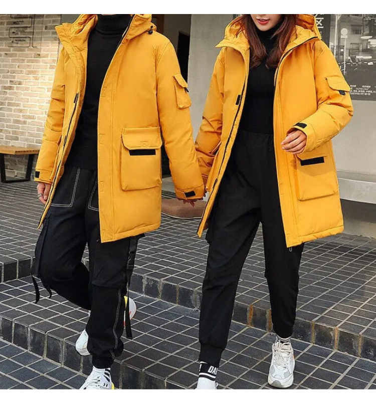 Stiefal - Parka Winterjacke Herren – Lang, Warm Gefüttert, Mit Kunstfellkapuze