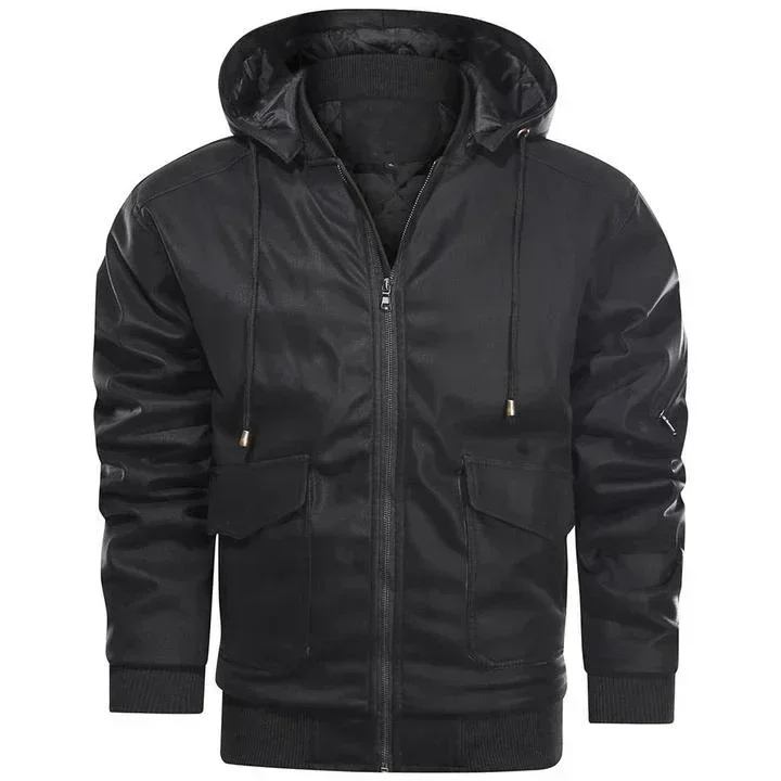 Hardlex - Lederjacke Herren mit Reißverschluss, Klassische Echtlederjacke