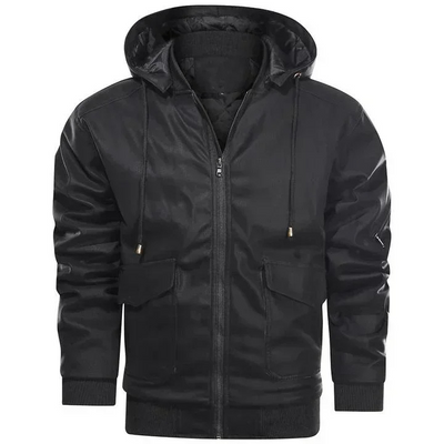 Hardlex - Lederjacke Herren mit Reißverschluss, Klassische Echtlederjacke