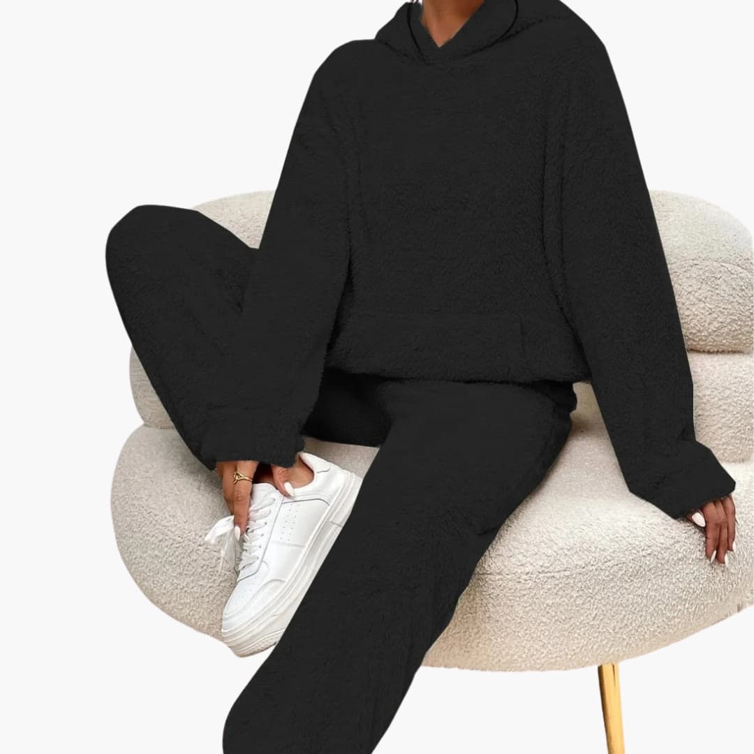 Teddy Hoodie Loungewear für Damen