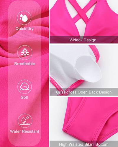 Tommy | Tief ausgeschnittenes Badekleid mit Rüschen am Rücken