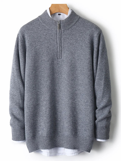 Nobherr - Warmer Pullover mit Reißverschluss Herren – Ideal für Freizeit & Alltag