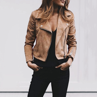 Bikerjacke Damen Kurz | für Frühling und Herbst