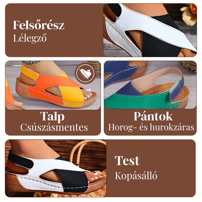 Saoirse | Ultra bequeme orthopädische Sandalen mit Absatz