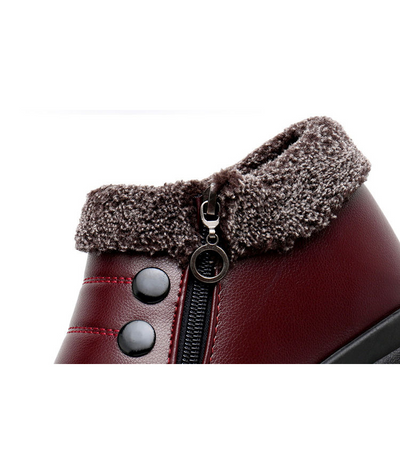 Klimora - Damen Winterstiefel mit Reißverschluss und weichem Innenfutter