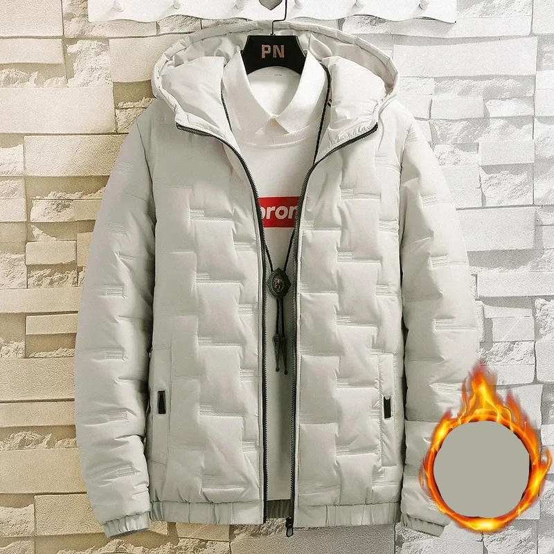 Daunmax - Daunenjacke Herren Leicht Gefüttert Wärmespeichernd Winddicht