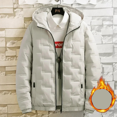 Daunmax - Daunenjacke Herren Leicht Gefüttert Wärmespeichernd Winddicht