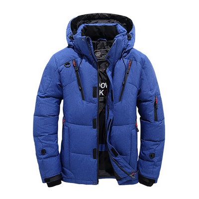 Trageman - Pufferjacke Herren Winterjacke Warm Gefüttert Outdoorjacke Kapuze