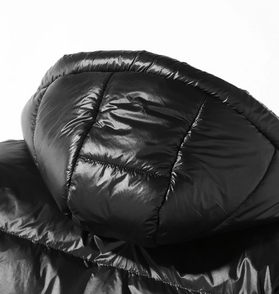 Jackfed - Daunenjacke Herren Glänzend Warm Gefüttert Mit Kapuze Winterjacke