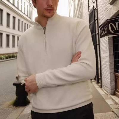 Feinzip - Moderner Pullover mit Reißverschluss Herren – Ideal für Alltag & Freizeit