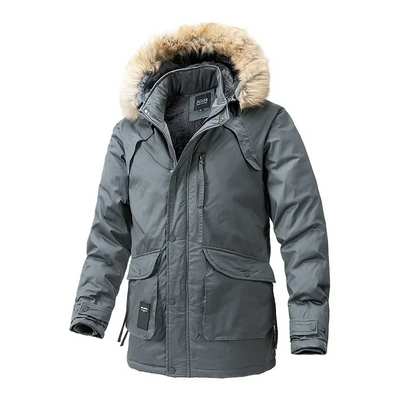 Frostam - Parka Winterjacke Herren – Warm, Wetterfest, Outdoorjacke