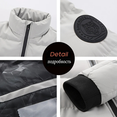 Berggut - Pufferjacke Herren Leicht Gefüttert Übergangsjacke Mit Reißverschluss