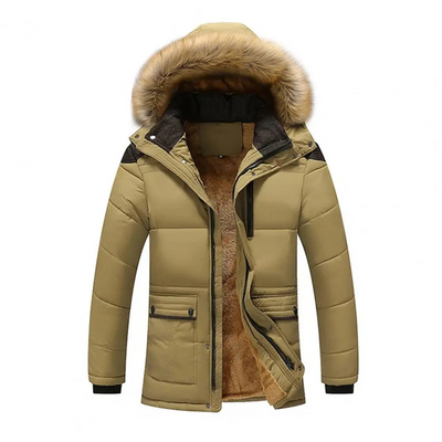 Daunsol - Pufferjacke Herren Winddicht Winterjacke Mit Kapuze Gefüttert