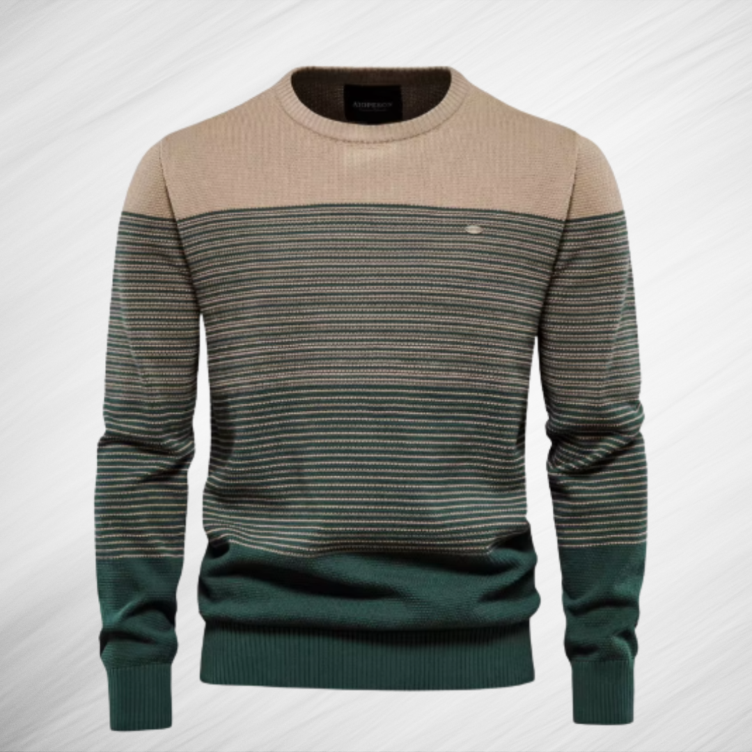 Valerio Herren Baumwollpullover - Zeitlose Eleganz, Höchster Tragekomfort, Slim-Fit Design