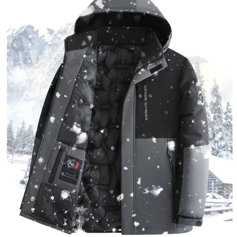 Regenix - Wasserdichter Wintermantel Männer – Winddicht, Atmungsaktiv, Outdoorjacke