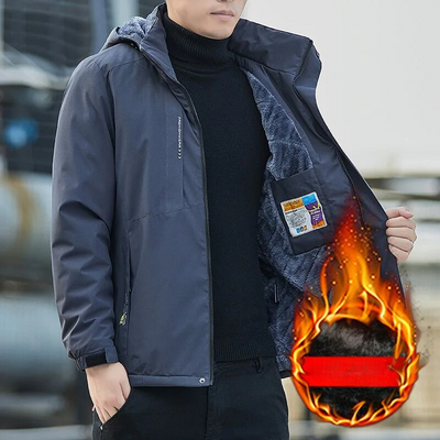 Isowarm - Wasserdichter Wintermantel Männer – Wetterfest, Warm, Mit Kapuze