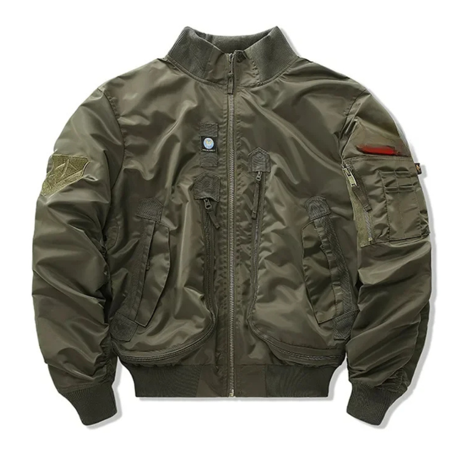 Schaltor - Wintermantel Männer, Winddichte Jacke mit abnehmbarem Kunstfellbesatz