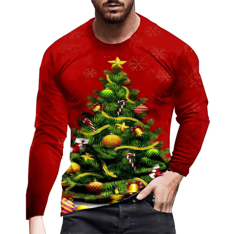 Warmmas - Weihnachtspullover mit Weihnachtsmann-Motiv – Festlich & Bequem