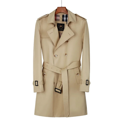 Eichenr - Wasserabweisende Mantel Jacke Herren – Klassischer Trenchcoat mit Gürtel