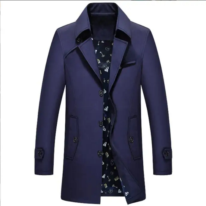 Landkam - Mantel Jacke Herren – Wasserabweisender Outdoor-Mantel mit Stehkragen