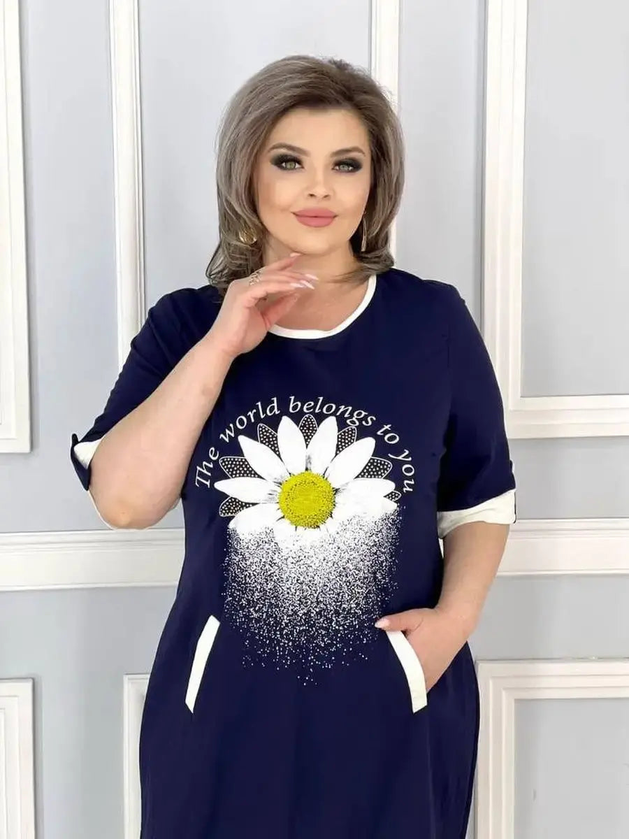 Gracelyn | Neues modisches Kleid mit neuen Blumen