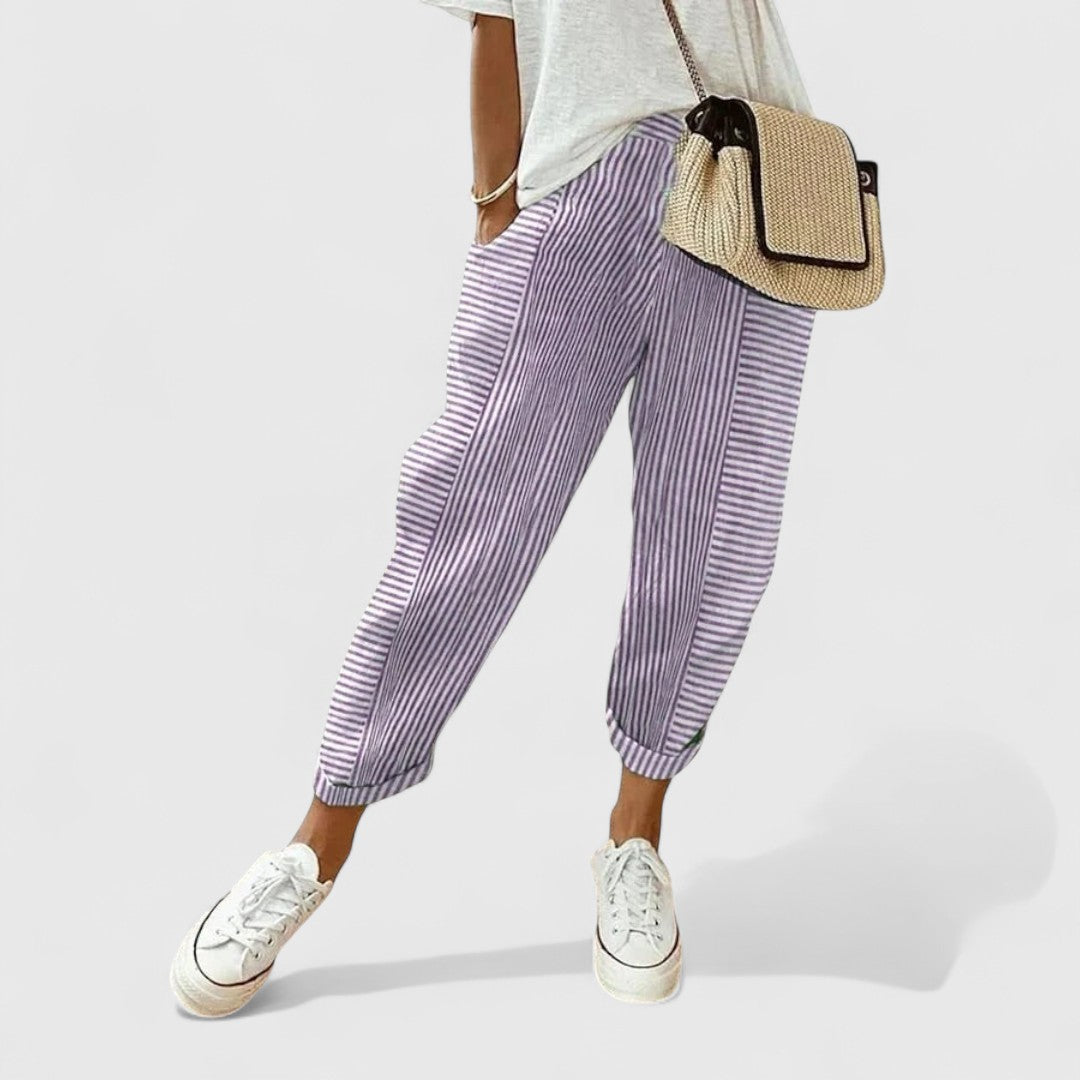 Alex | Gestreifte Hose elegant