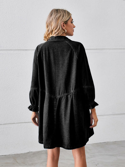 Leni - Jeanskleid mit Knopfleiste