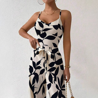 Liane | Trägerloser Overall mit Blumenprint